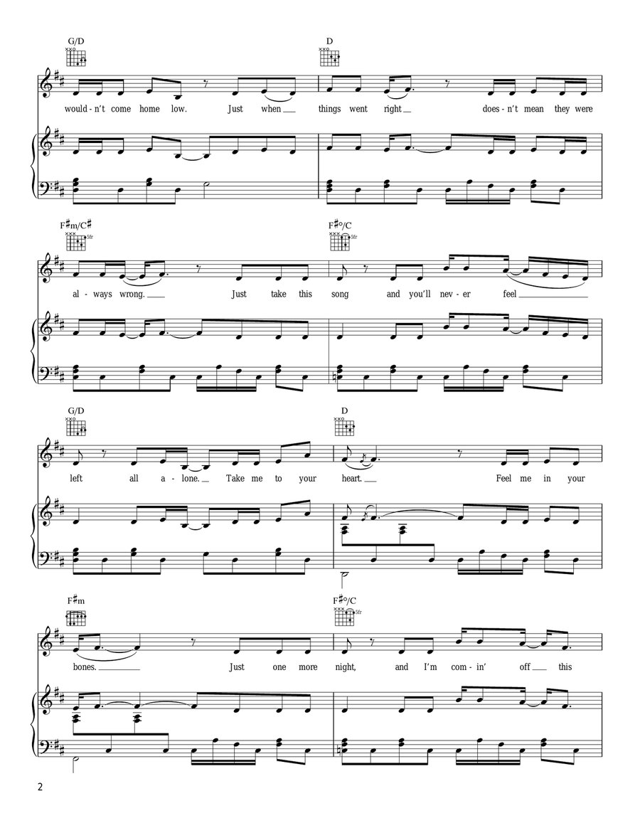 Home Sweet Home Acoustic Guitar scores gallery preview page 2