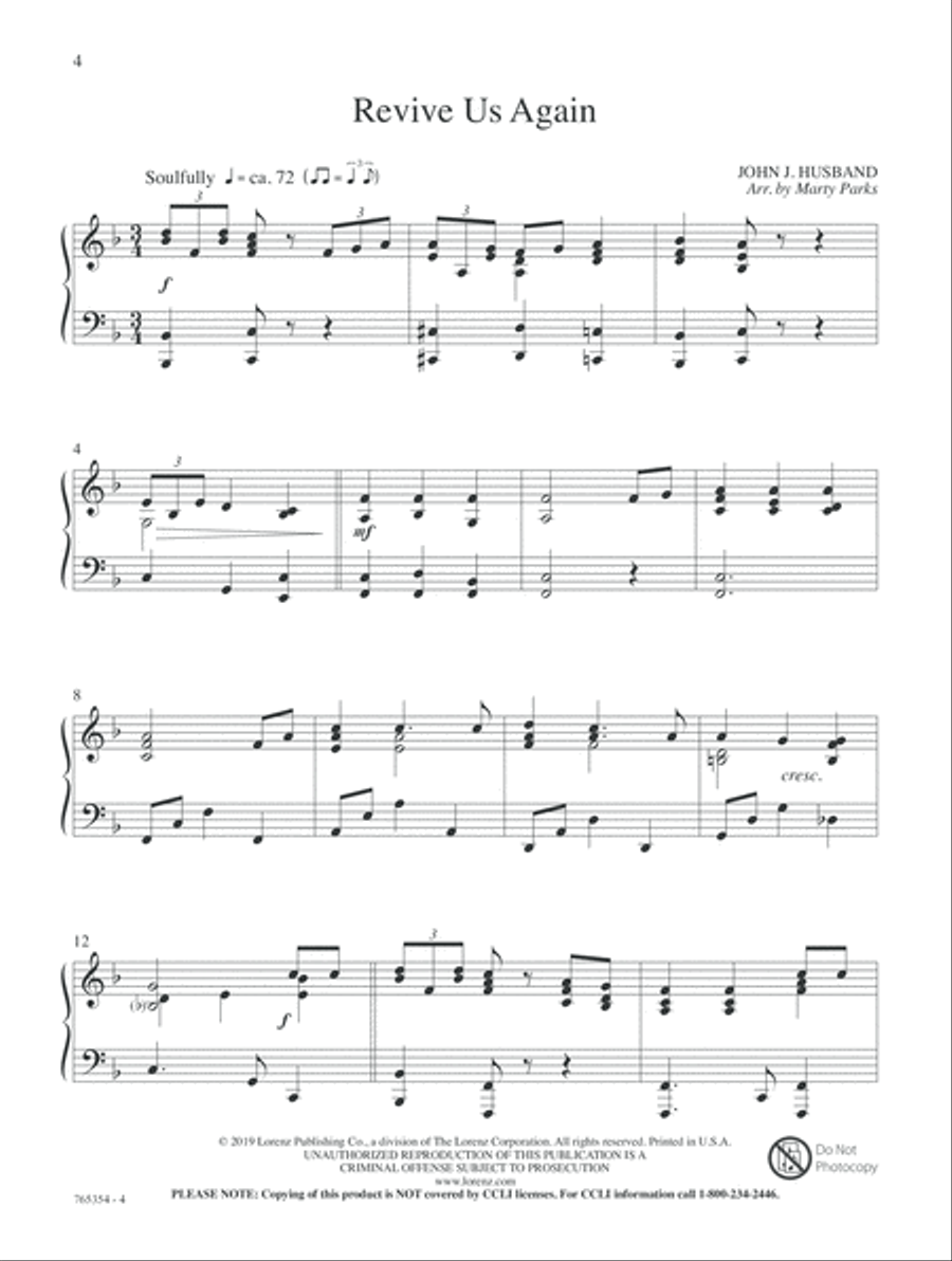 Hallelujah! Thine the Glory! Piano Solo scores gallery preview page 4