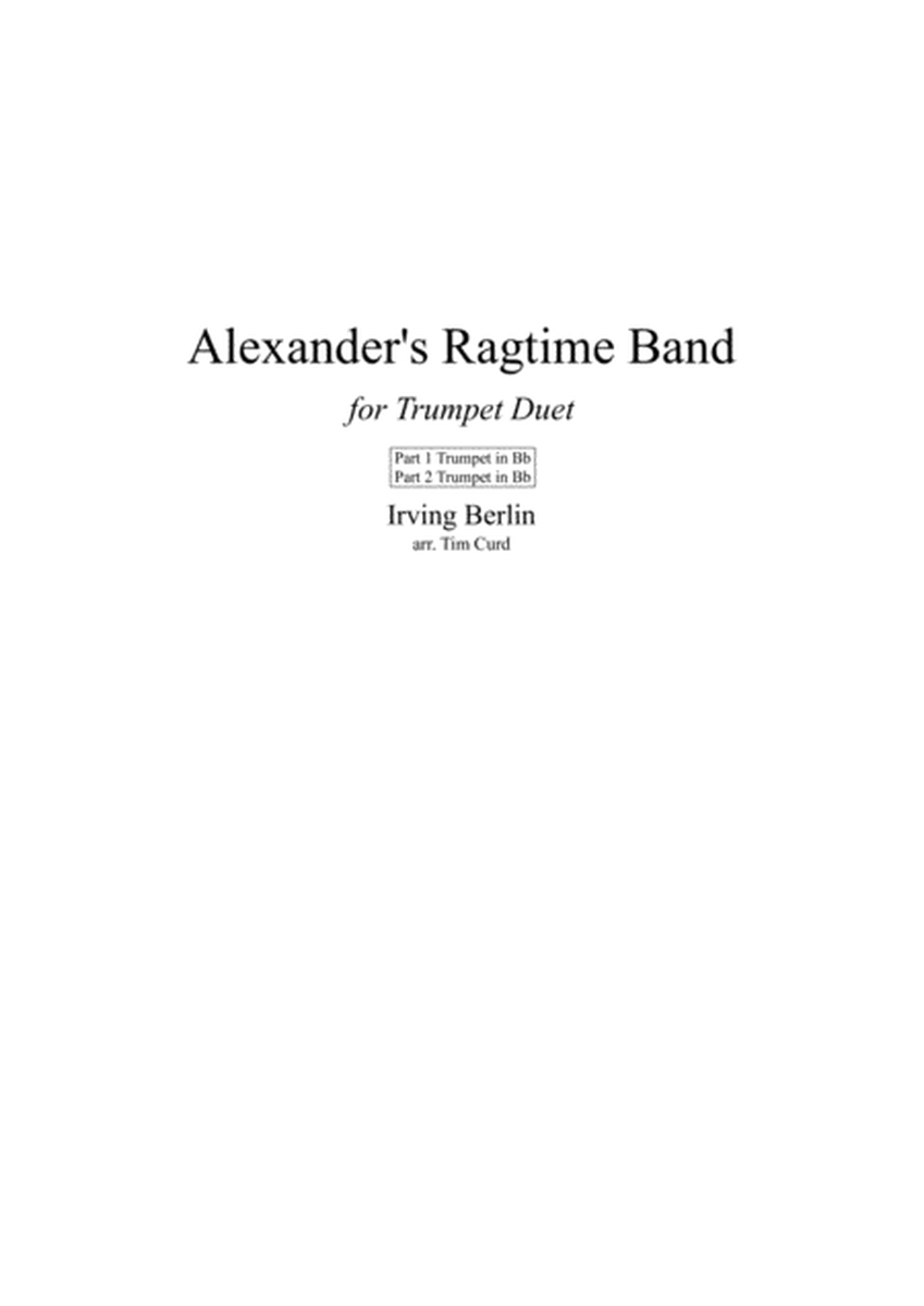 Alexander's Ragtime Band. Trumpet Duet image number null
