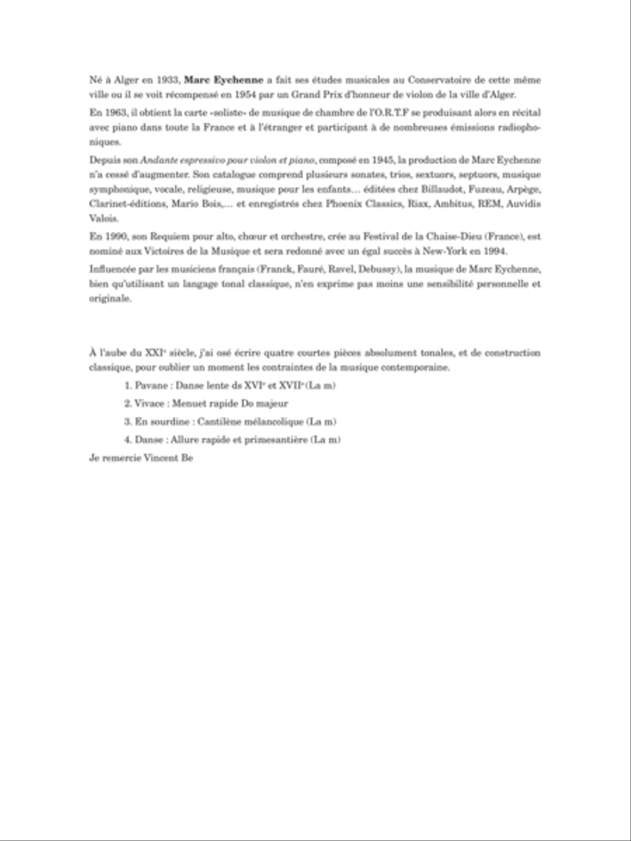 Quatre mouvements d'autrefois Cello scores gallery preview page 3