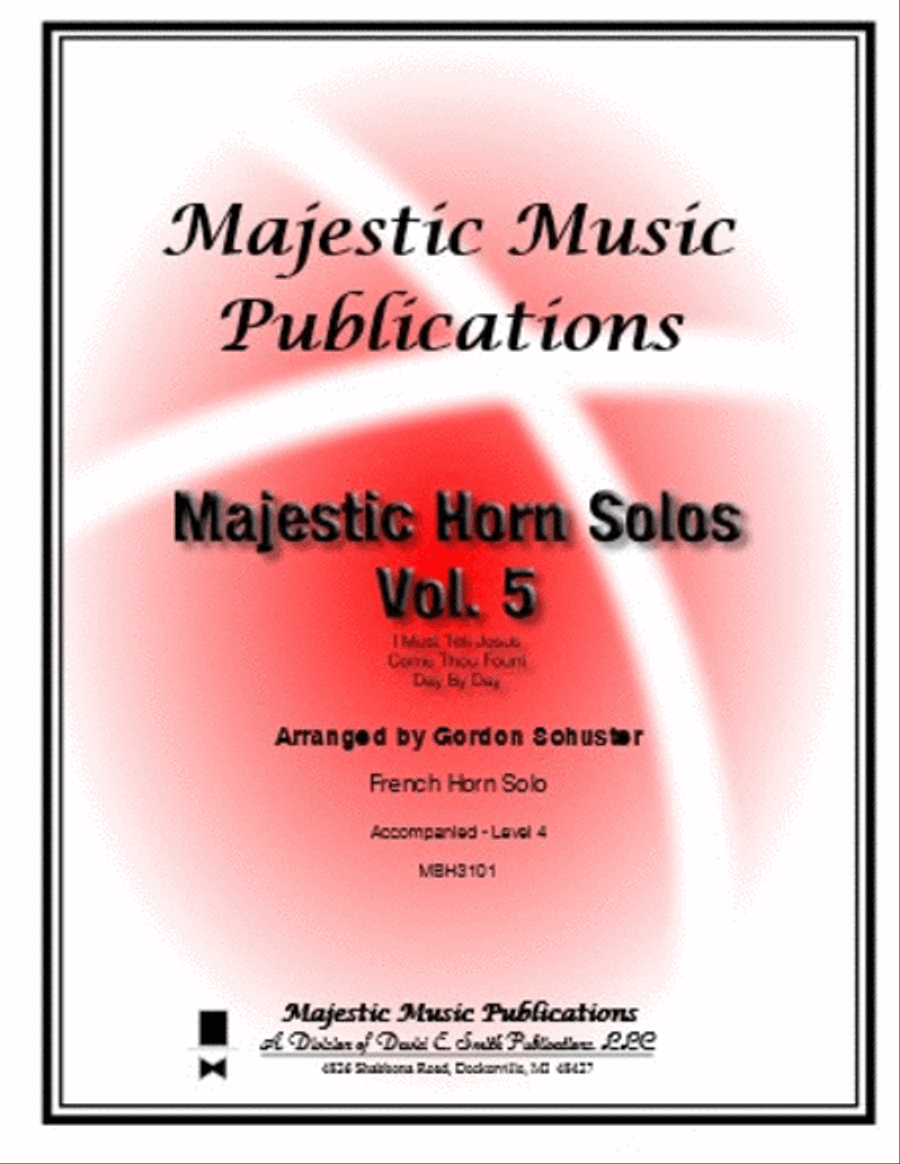Majestic Horn Solos, Vol. 5 Piano Accompaniment scores gallery preview page 1