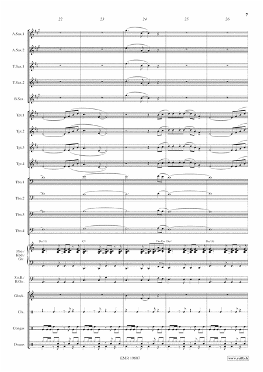 Cuban Romance Big Band scores gallery preview page 8