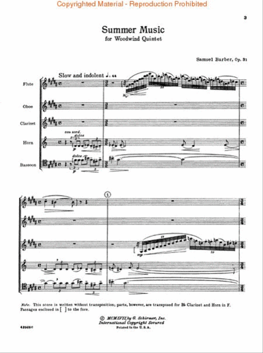 Summer Music Woodwind Quintet scores gallery preview page 2