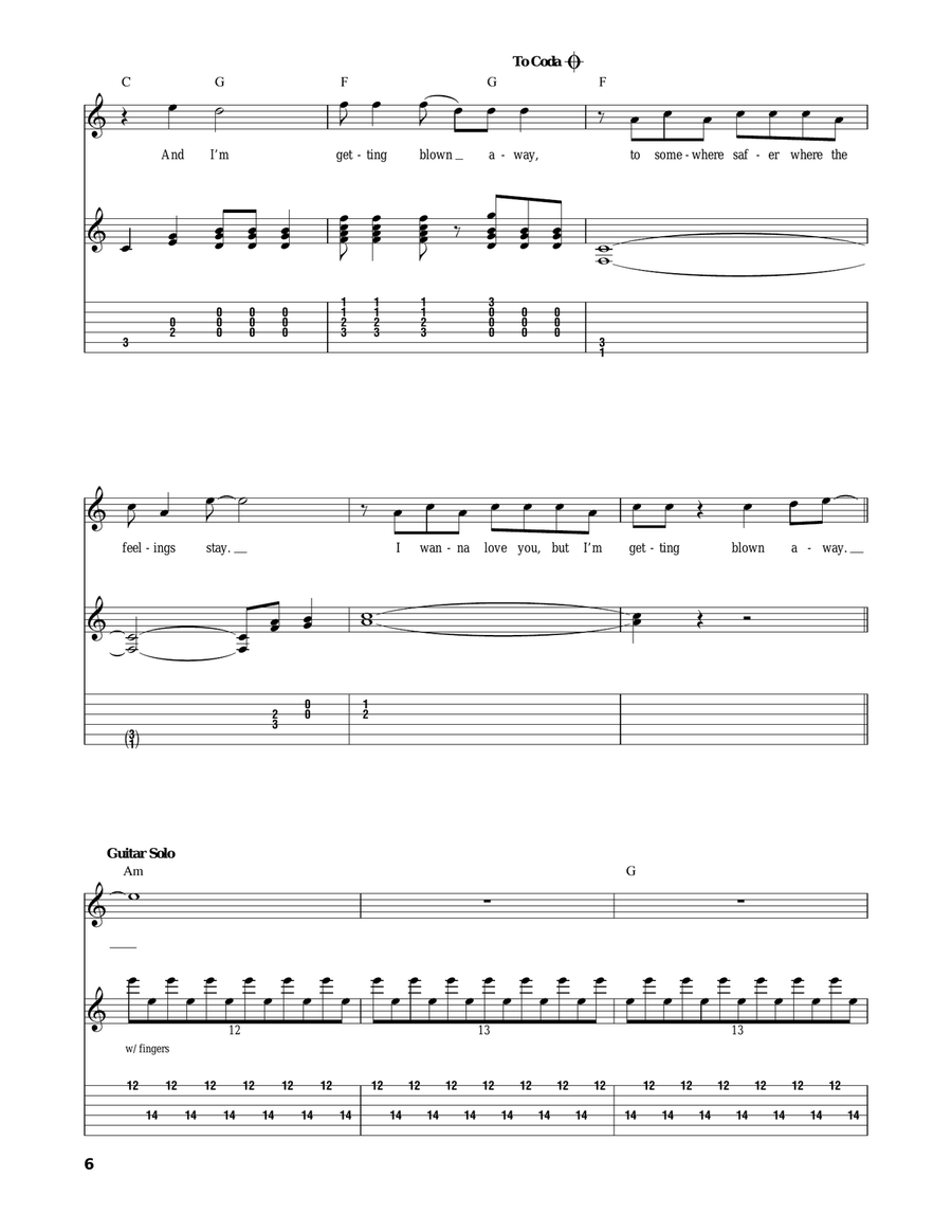 Like A Hurricane Acoustic Guitar scores gallery preview page 6