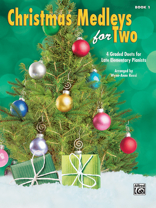 Book cover for Christmas Medleys for Two, Book 1