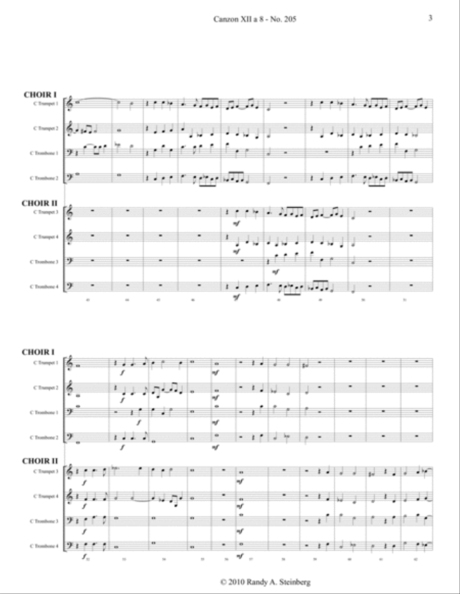 Canzon XII a 8 - No. 205 Brass Ensemble scores gallery preview page 6