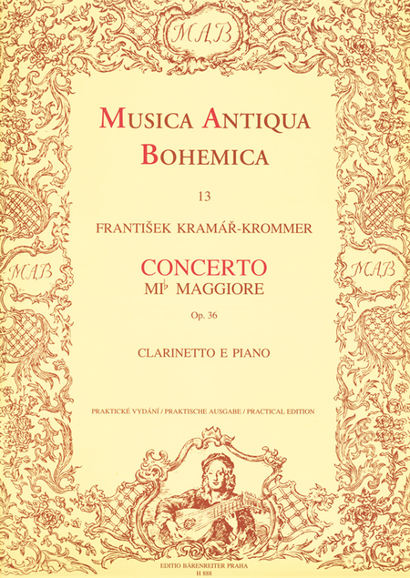 Concerto in E flat major for Clarinet and Orchestra Op. 36
