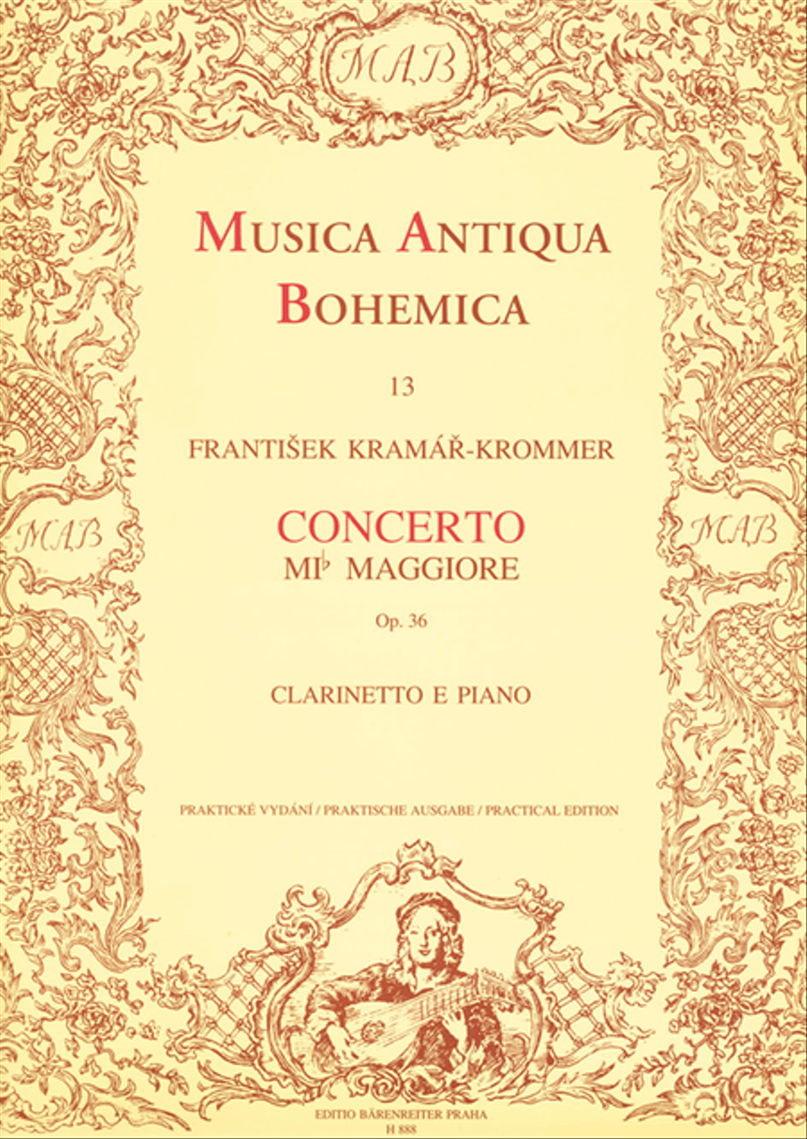 Konzert für Klarinette und Orchester Es-Dur, op. 36 Clarinet Solo scores gallery preview page 1