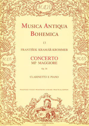 Book cover for Konzert für Klarinette und Orchester Es-Dur, op. 36