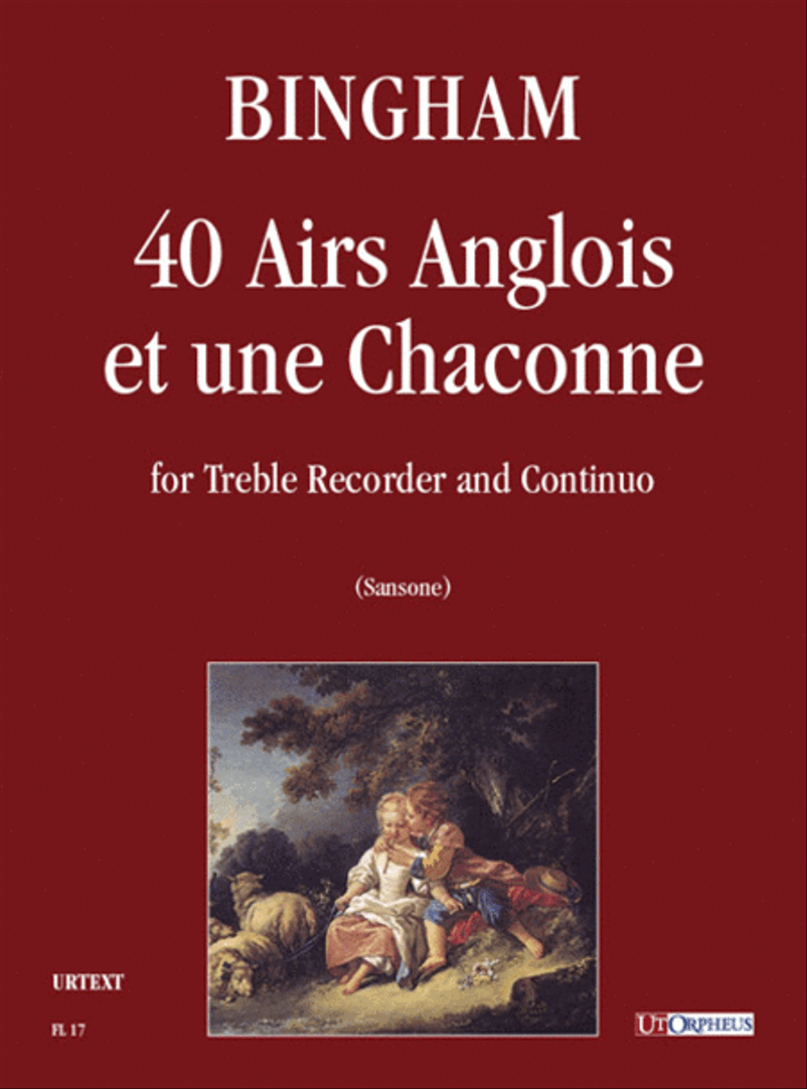 40 Airs Anglois et une Chaconne for Treble Recorder and Continuo Alto Recorder scores gallery preview page 1