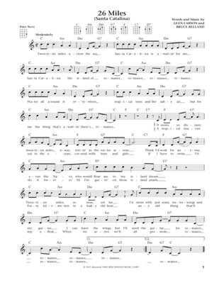 Book cover for 26 Miles (Santa Catalina) (from The Daily Ukulele) (arr. Liz and Jim Beloff)