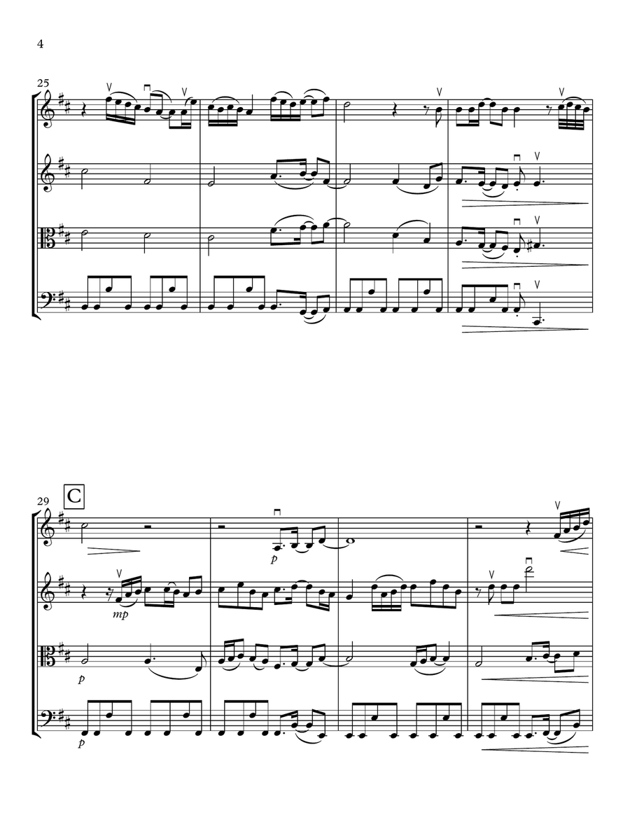 My First Love String Quartet scores gallery preview page 4