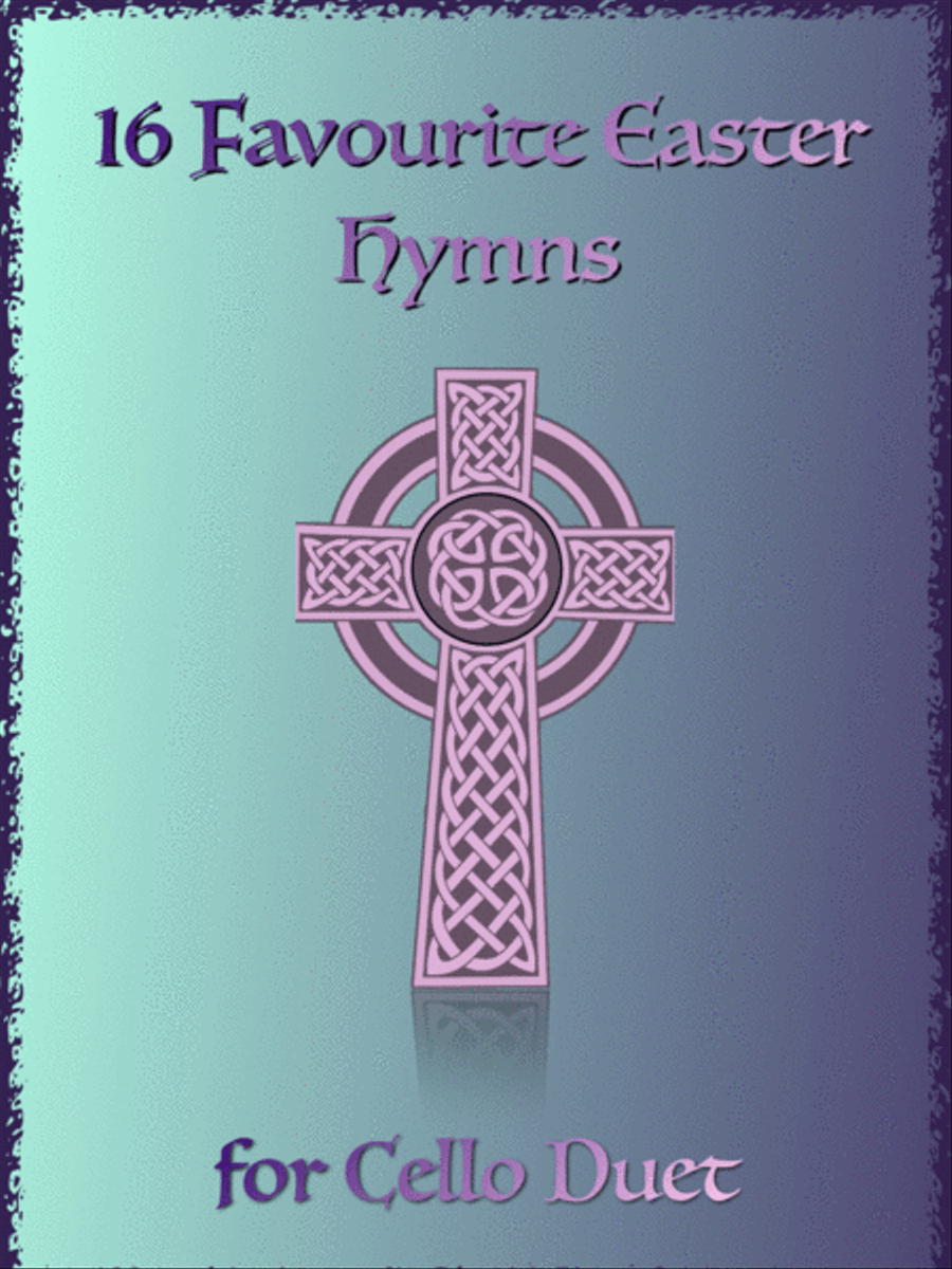 16 Favourite Easter Hymns for Cello Duet String Duet scores gallery preview page 1