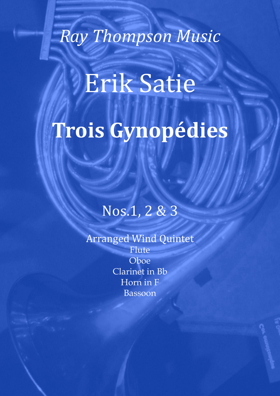 Satie: Trois Gymnopédies Nos.1,2 & 3 - wind quintet Woodwind Quintet scores gallery preview page 1