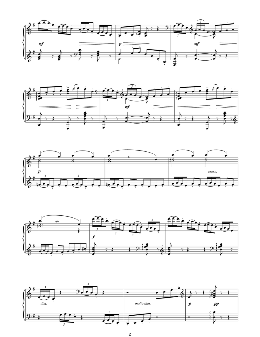 DeuxiÈme Arabesque Piano Solo scores gallery preview page 2