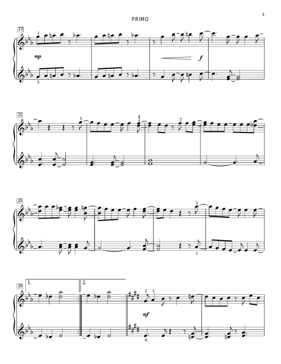 Stick To The Status Quo Piano Duet scores gallery preview page 4