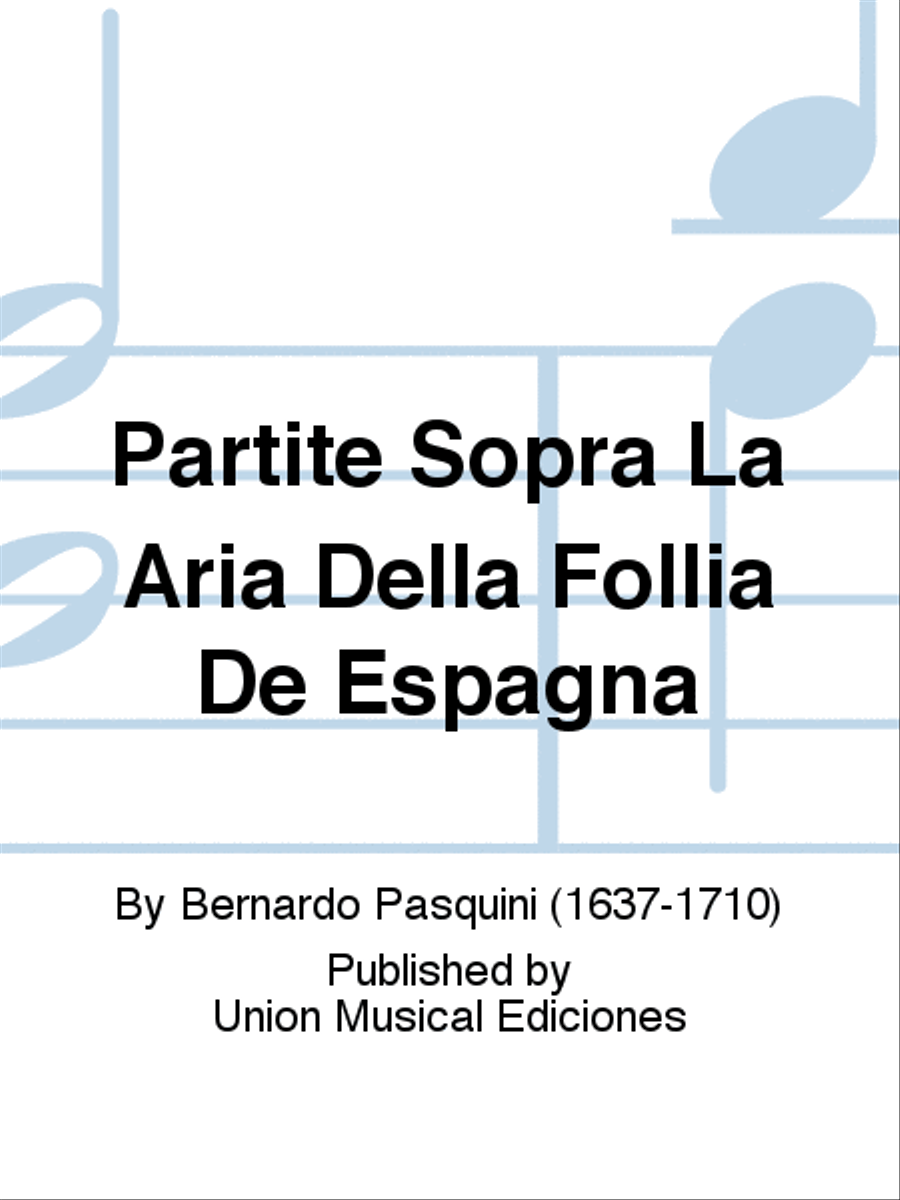 Partite Sopra La Aria Della Follia De Espagna Acoustic Guitar scores gallery preview page 1