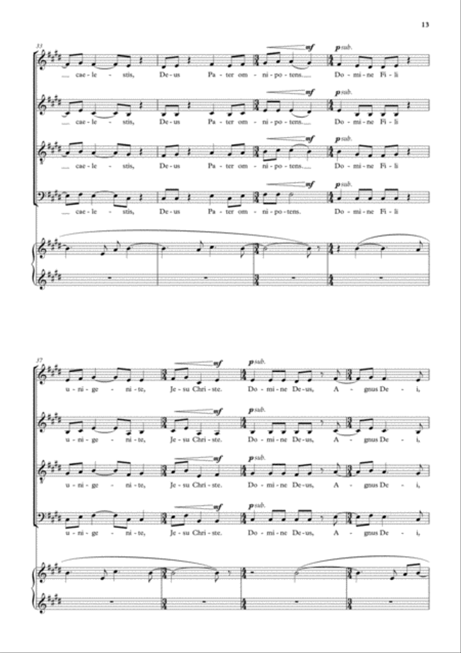 Missa Sanctae Margaretae Missa Sanctae Margaretae 4-Part scores gallery preview page 6