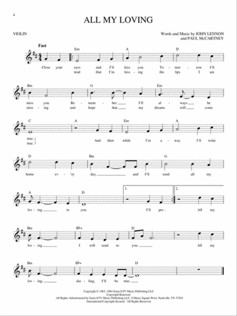 Easy Pop Melodies Violin Solo scores gallery preview page 3