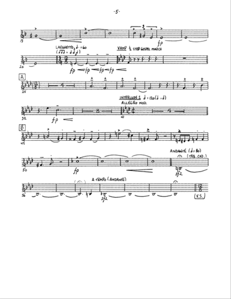Porgy and Bess Suite - Horn in F Brass Ensemble scores gallery preview page 5