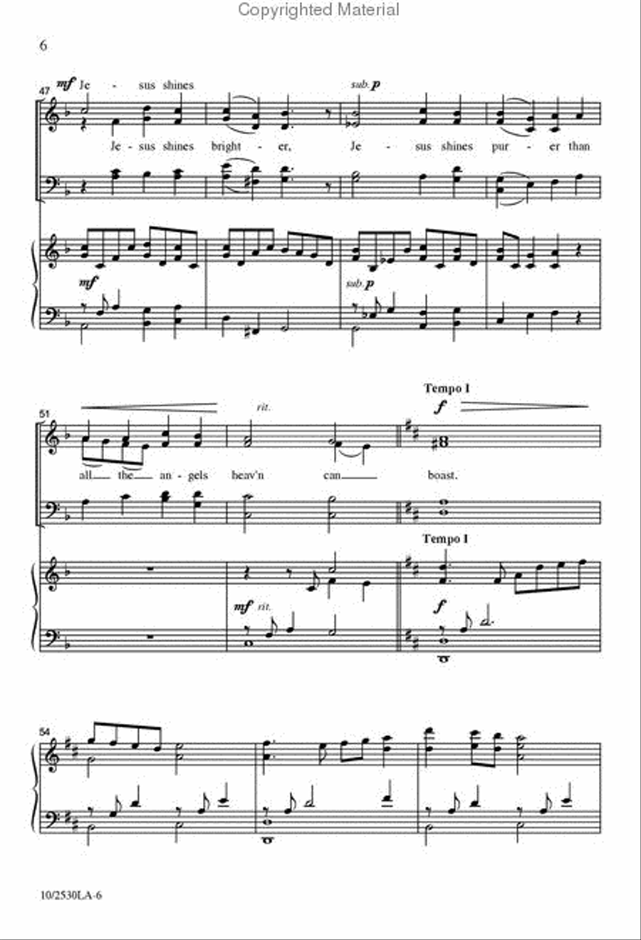 Beautiful Savior 4-Part scores gallery preview page 6