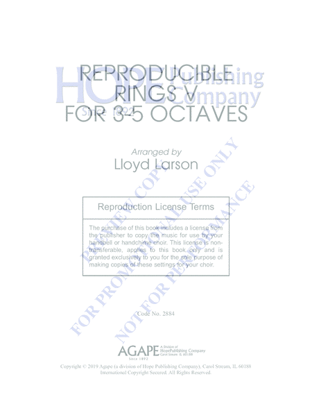 Reproducible Rings for 3-5 Octaves, Vol. 5 image number null