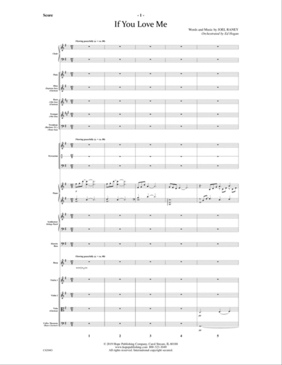 If You Love Me Choir scores gallery preview page 2