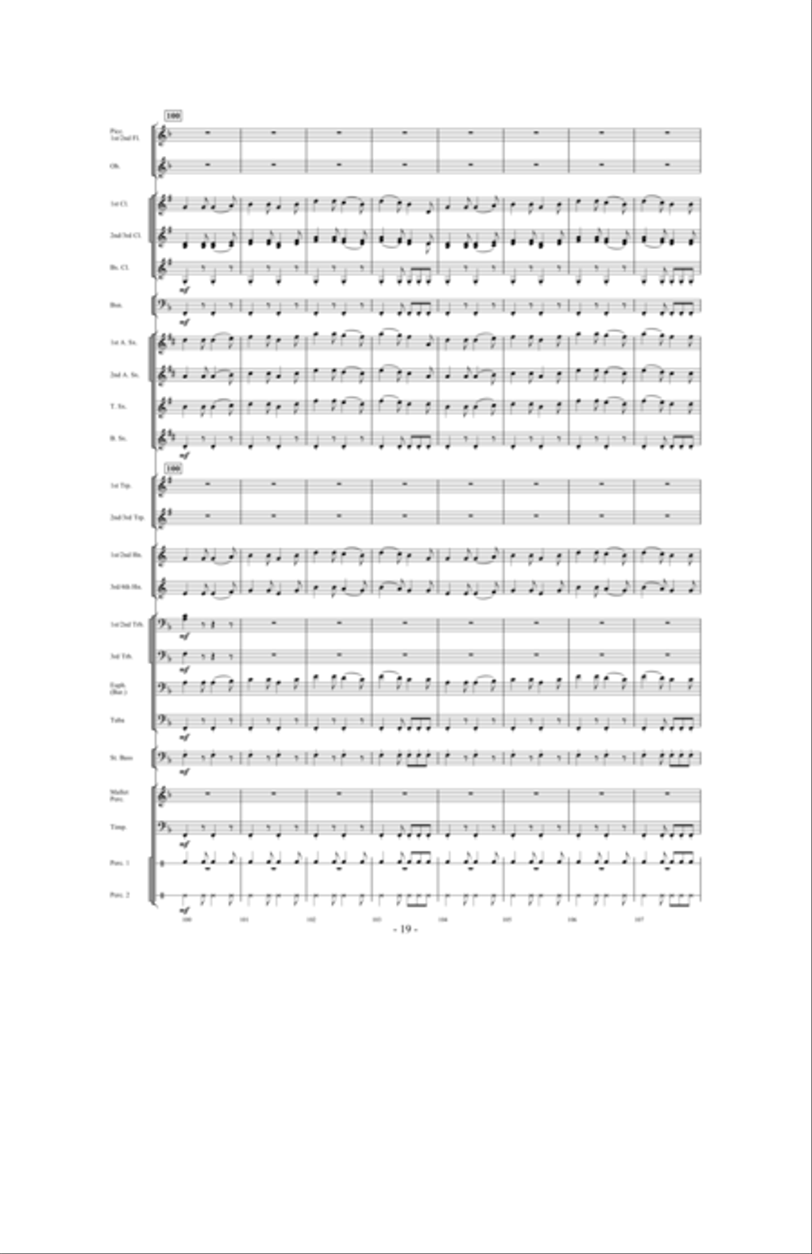 Celebration Folklorique Concert Band scores gallery preview page 18