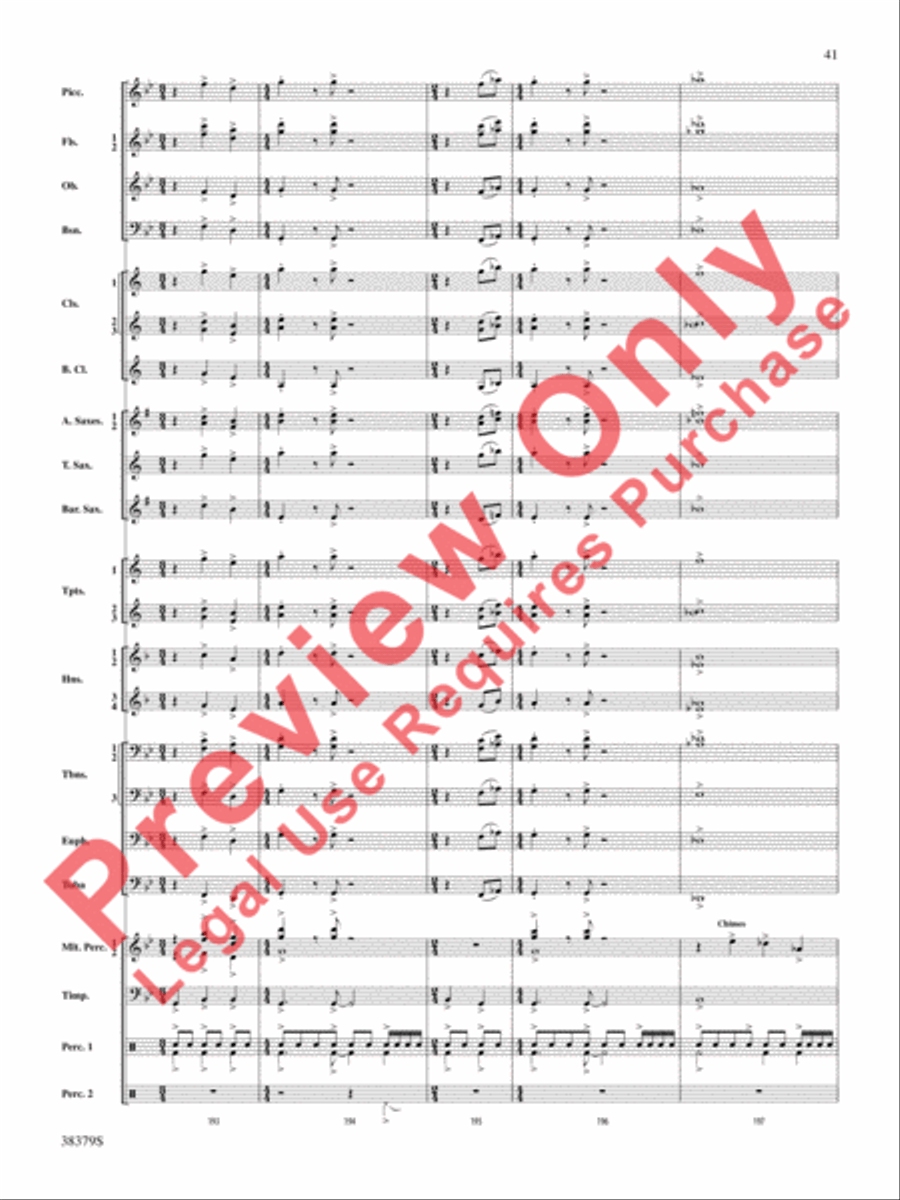 Vision Quest Concert Band scores gallery preview page 42
