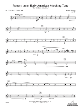 Fantasy on an Early American Marching Tune: B-flat Tenor Saxophone