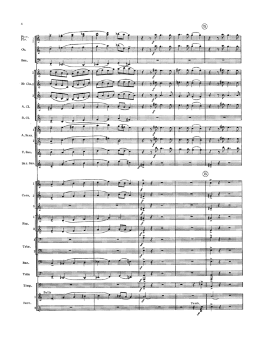 Blanchette Bridge - Full Score Concert Band scores gallery preview page 3