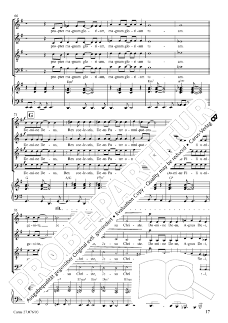 Missa in tempore incerto 4-Part scores gallery preview page 18