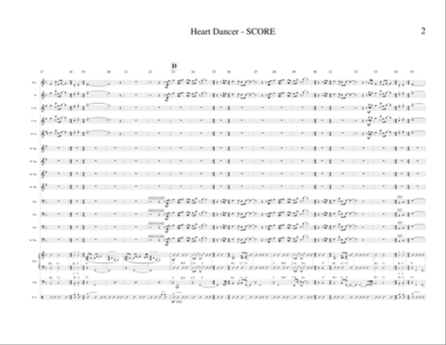 Heart Dancer (Jazz Band) Jazz Ensemble scores gallery preview page 2