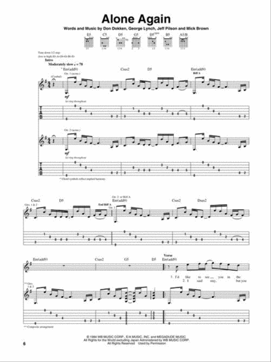 Best of George Lynch Electric Guitar scores gallery preview page 4
