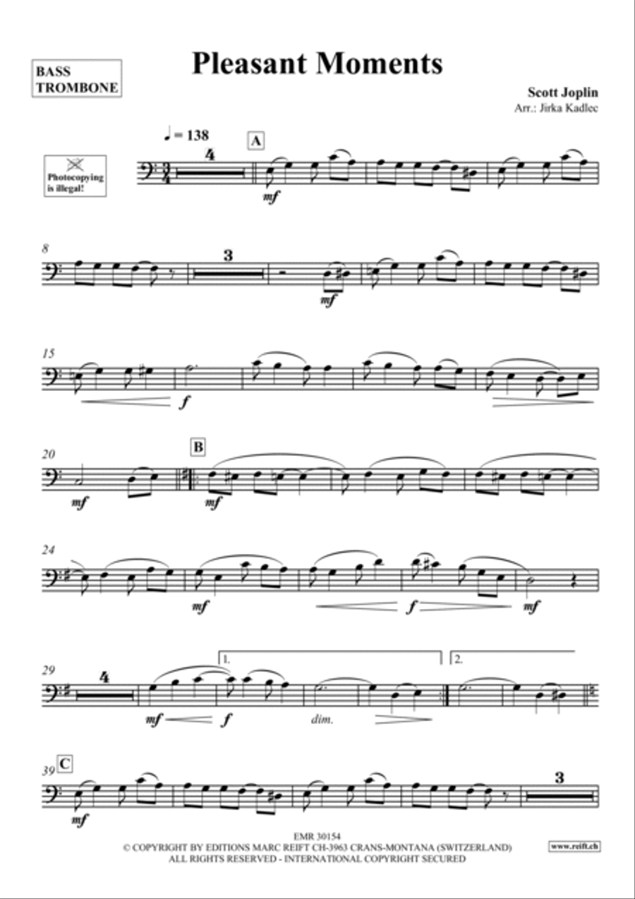 Pleasant Moments Trombone scores gallery preview page 2