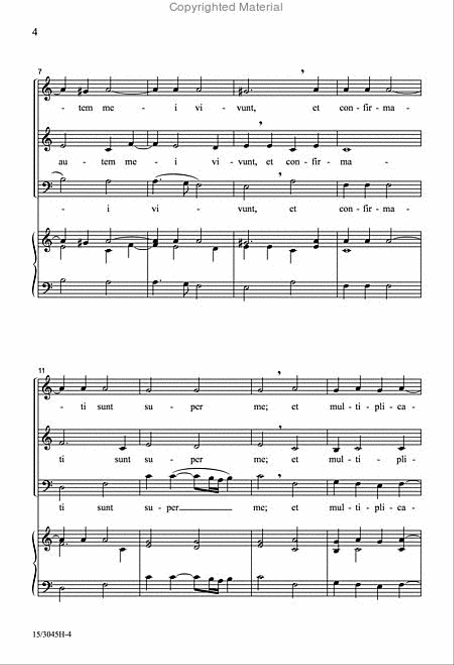 Two di Lasso Motets 3-Part scores gallery preview page 3