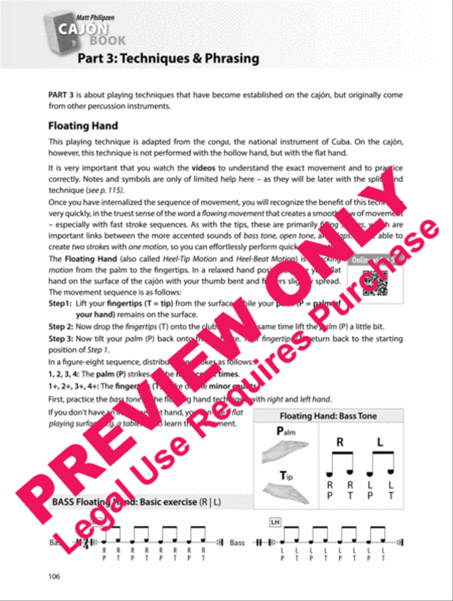 Matt Philipzen CAJÓN BOOK Percussion scores gallery preview page 17