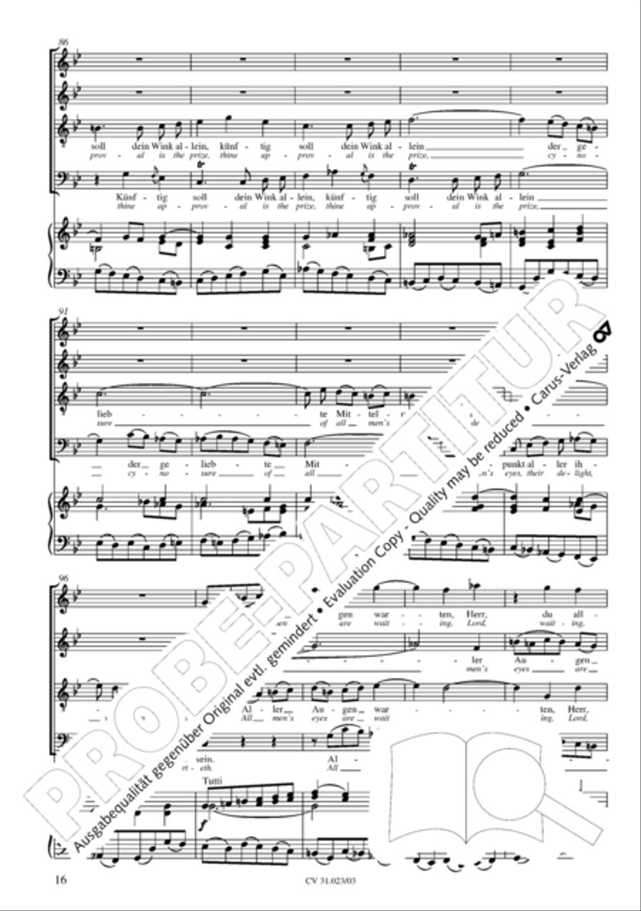 Thou very God and David's Son (3rd version) (Du wahrer Gott und Davids Sohn) 4-Part scores gallery preview page 17