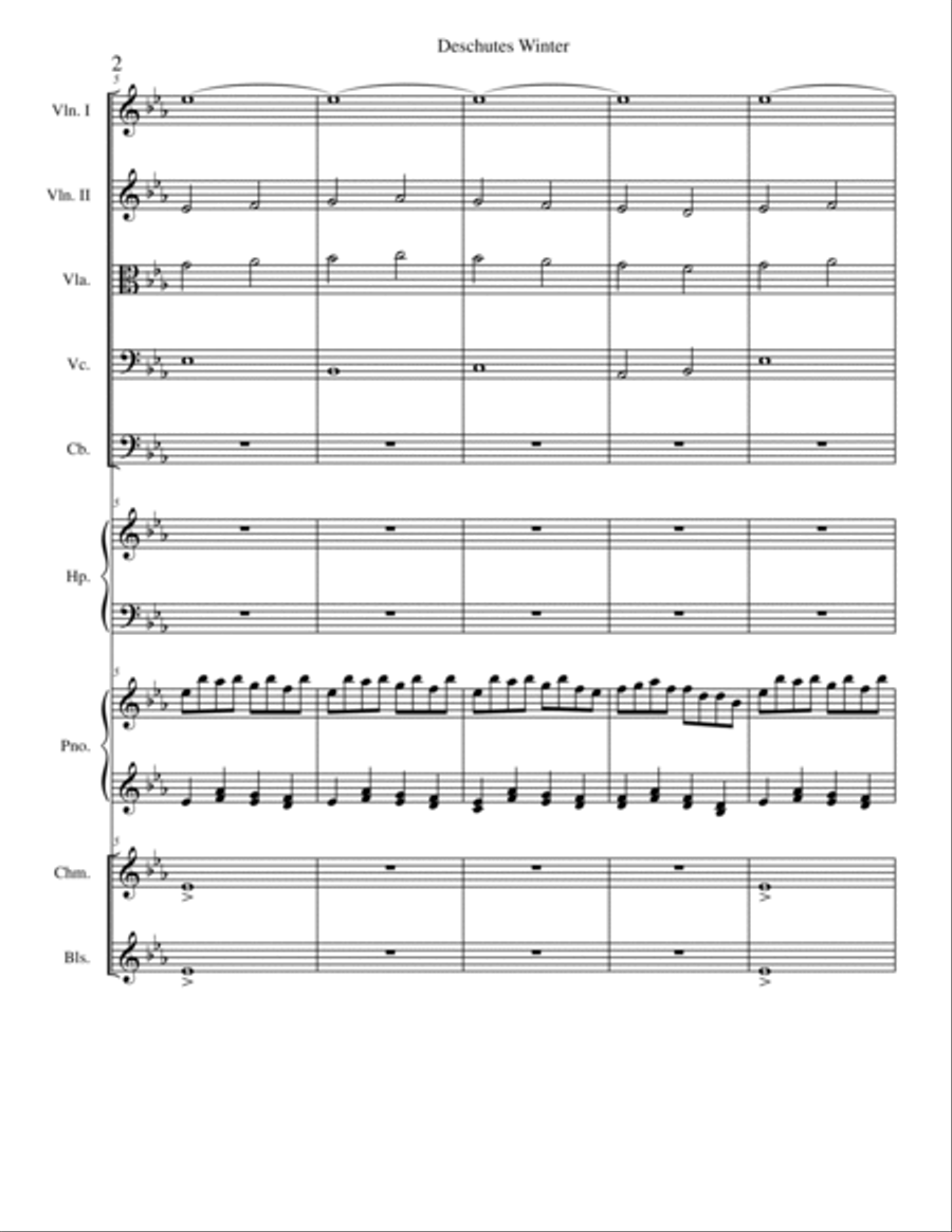 Deschutes Winter Large Ensemble scores gallery preview page 2