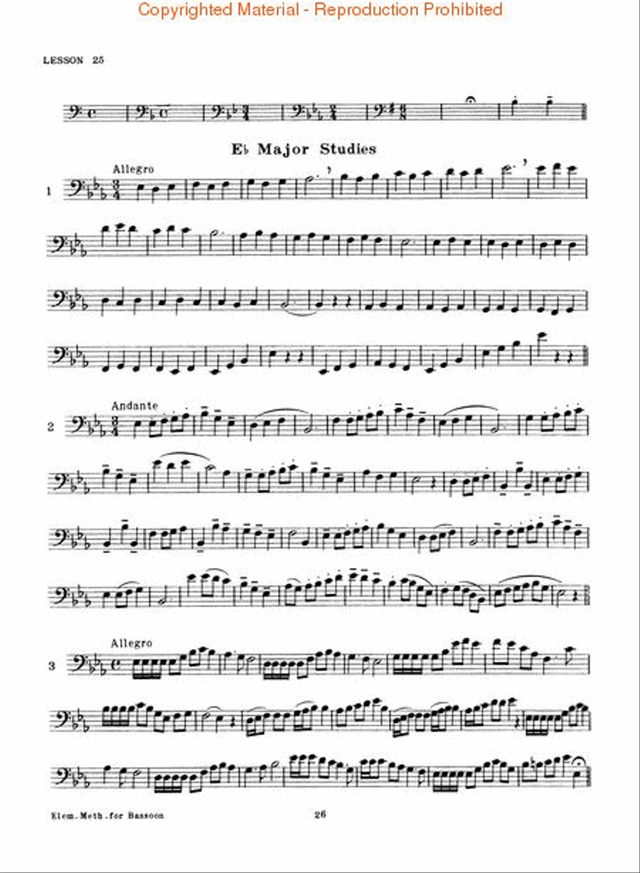 Rubank Elementary Method – Bassoon Concert Band Methods scores gallery preview page 4