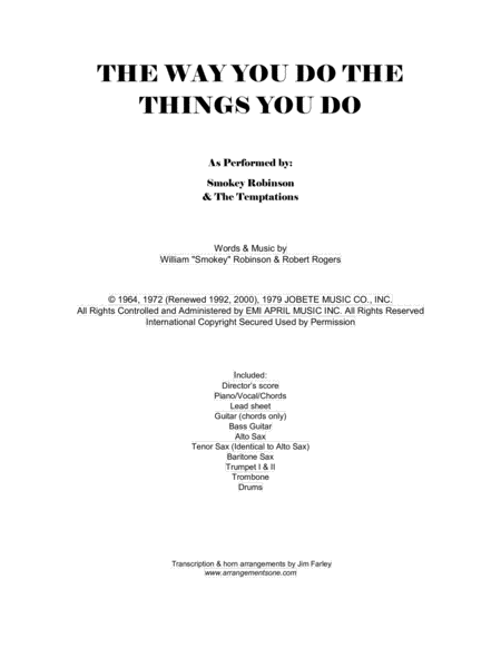 The Way You Do The Things You Do image number null