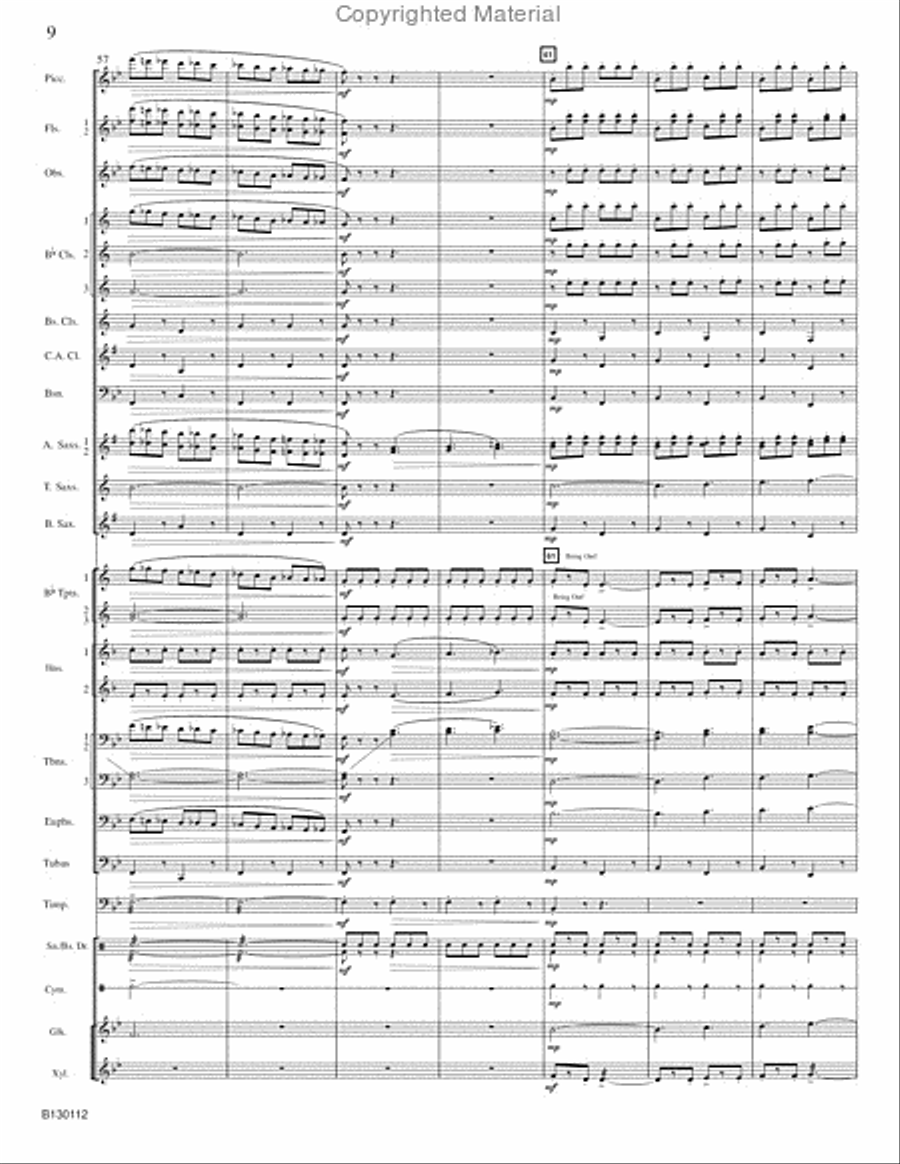 March Grandioso Concert Band scores gallery preview page 11