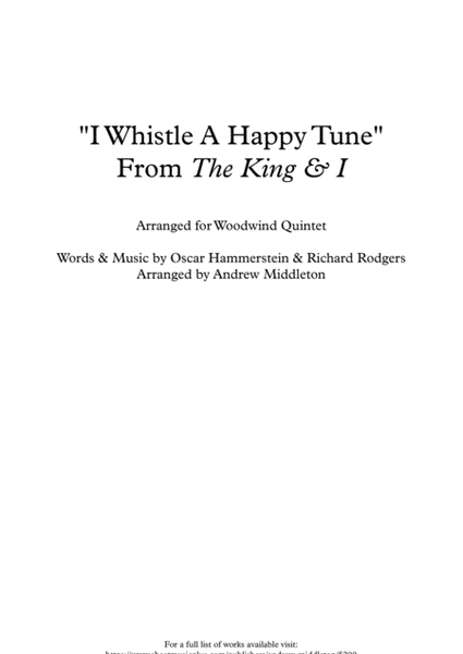 I Whistle A Happy Tune from THE KING AND I image number null