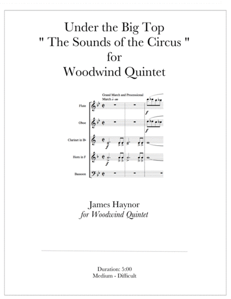 Under the Big Top for Woodwind Quintet image number null