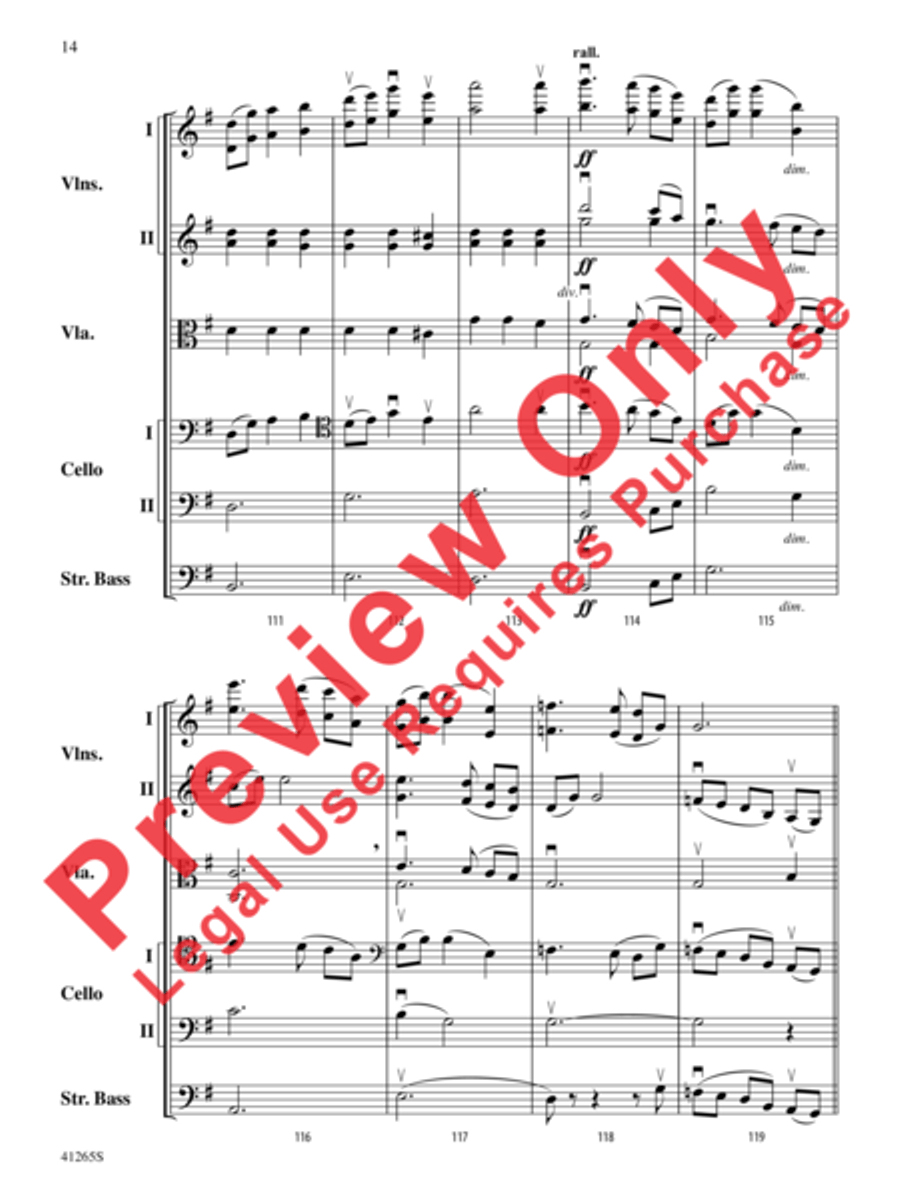 Country Song String Orchestra scores gallery preview page 15