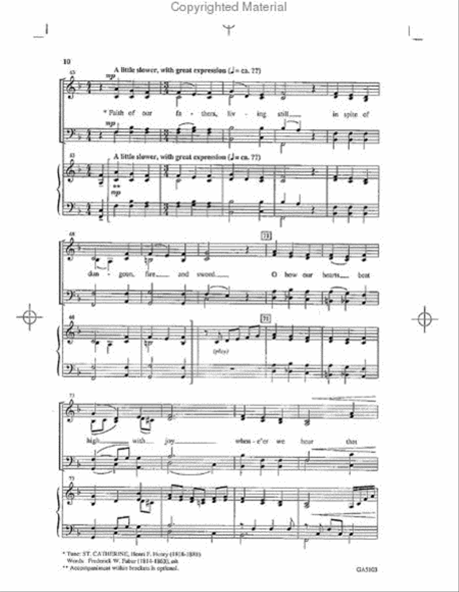 Of Faith and Freedom (Collection) 4-Part scores gallery preview page 10