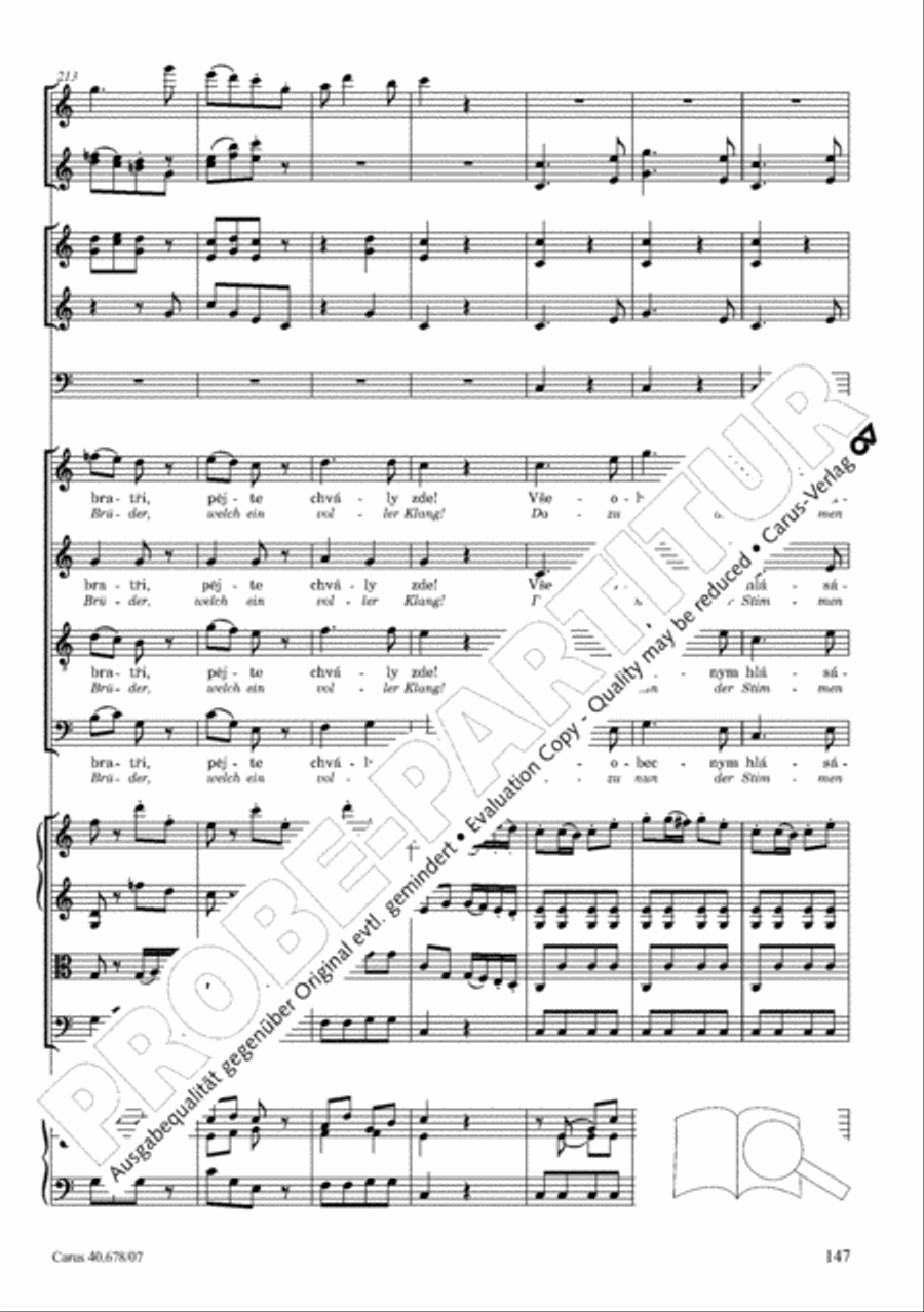 Missa pastoralis bohemica 4-Part scores gallery preview page 160