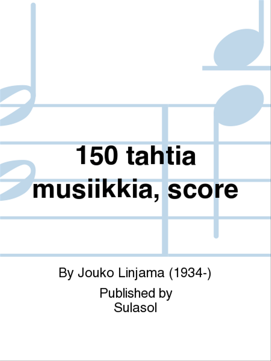 150 tahtia musiikkia, score Flute scores gallery preview page 1