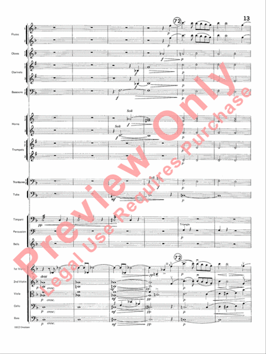 Overture 1812 Overture 1812 Full Orchestra scores gallery preview page 14