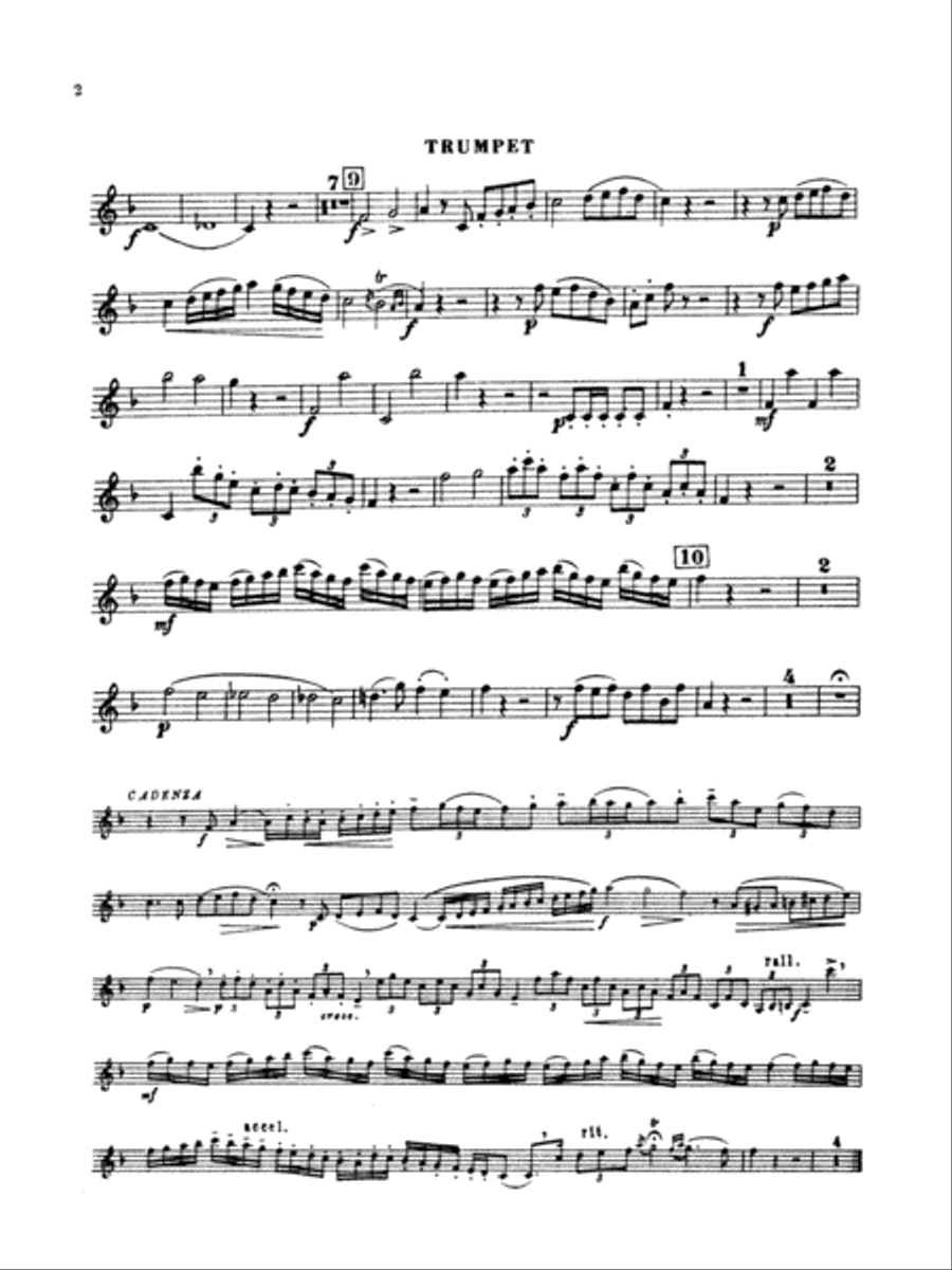 Haydn: Trumpet Concerto Trumpet Solo scores gallery preview page 4